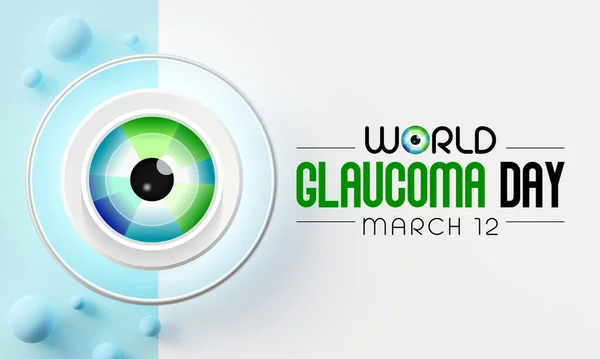 World Glaucoma Day Observed Every Year March Group Eye Conditions — Foto Stock