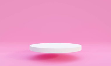 Minimal scene with geometrical shapes. Cylinder podiums background. to show cosmetic product, Showcase, shopfront, display case. 3D Rendering