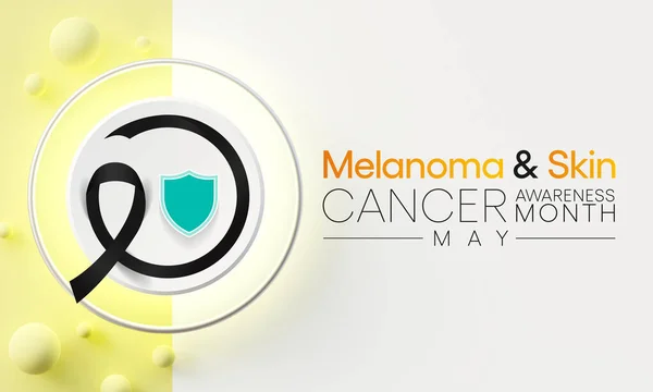 Melanoma and skin cancer awareness month observed each year in May, Exposure to ultraviolet (UV) rays causes most cases of melanoma, the deadliest kind of skin cancer. 3D Rendering