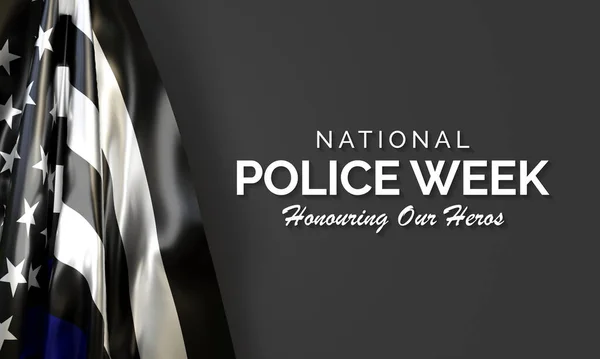 월에는 National Police Week Npw 수행중에 사망하거나 경찰관들에게 경의를 표하는 — 스톡 사진