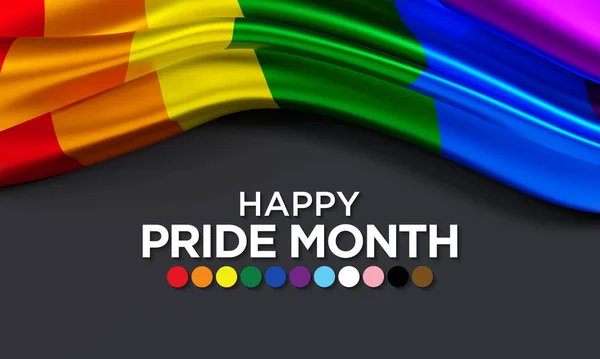 Lgbtq Pride Mese Osservato Ogni Anno Nel Mese Giugno Rendering — Foto Stock