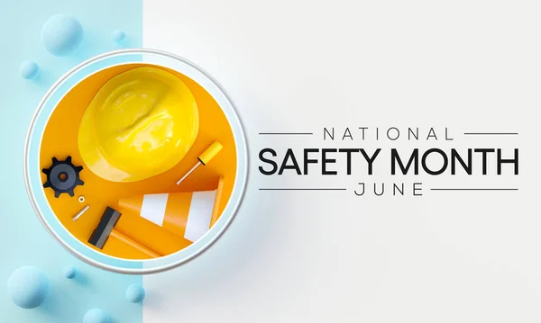 Nemzeti Biztonsági Hónap Minden Júniusában Kerül Megrendezésre Hogy Emlékeztessen Bennünket — Stock Fotó