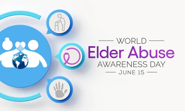World Elder Abuso Consapevolezza Giorno Viene Osservato Ogni Anno Giugno — Foto Stock
