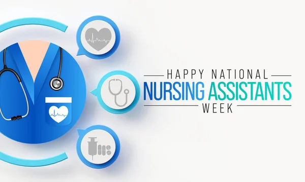 Nursing assistants week is observed every year in June, The main role of a CNA is to provide basic care to patients and help them with daily activities. 3D Rendering