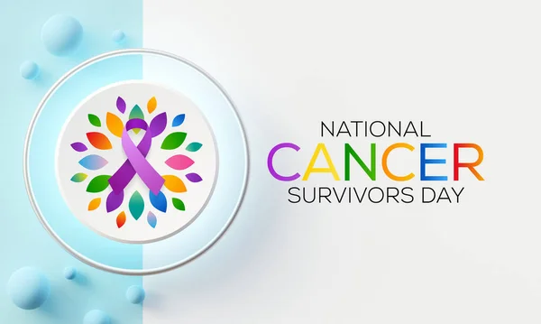 National Cancer Survivors Day Observed Every Year June Disease Caused — Stock Photo, Image