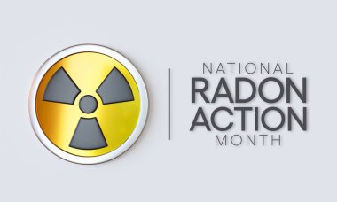 Radon eylem ayı her yıl Ocak ayında izleniyor, evlerdeki ve okullardaki radon için kapalı havayı test ederek herkesi sağlıklarını korumaya teşvik ediyor. 3B Hazırlama