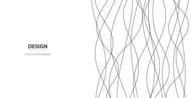 El çizgileri. Soyut desen dalgası basit, pürüzsüz desen, web tasarımı, tebrik kartı, tekstil, teknoloji arka planı, Eps 10 vektör illüstrasyonu