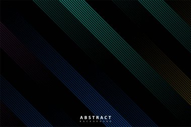 Soyut renkli çizgiler yarım ton eğim arkaplanı. Vektör illüstrasyonu