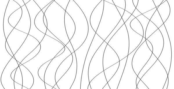 Linhas Desenhadas Mão Abstrato Onda Padrão Simples Sem Costura Padrão —  Vetores de Stock
