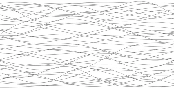 Ручные Линии Абстрактный Рисунок Волны Простой Гладкий Рисунок Веб Дизайн — стоковый вектор
