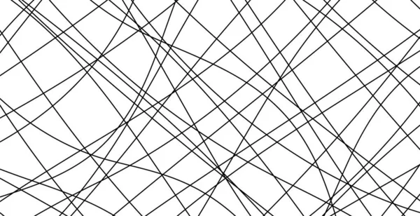 Handgezeichnete Linien Abstraktes Muster Welle Einfache Nahtlose Glatte Muster Web — Stockvektor