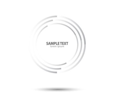 Çember Biçiminde Soyut Çizgiler, Tasarım elemanı, Geometrik şekil, Görüntü için Çizgili sınır çerçevesi, Teknoloji Yuvarlak Logosu, Spiral Vektör İllüstrasyonu