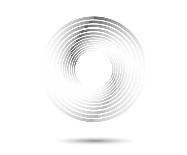 Абстрактные Подкладки Круговой Формы Элемент Дизайна Геометрическая Форма Полосатая Окантовка — стоковый вектор