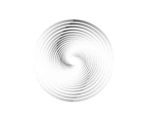 Абстрактні Лінії Формі Кола Елемент Дизайну Геометрична Форма Смугаста Рамка — стоковий вектор