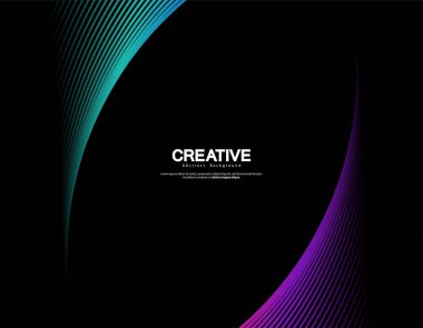 Soyut renkli dalgalı çizgili arka plan. Kıvrımlı düz tasarım Fikirleriniz için tasarlayın, pankartlar, afişler, posterler, duvar pedalları. Eps10 vektör illüstrasyonu.