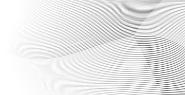 Soyut arkaplan, fikirleriniz için vektör şablonu, monokromatik çizgi dokusu, dalgalı çizgi dokusu