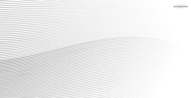 Soyut arkaplan, fikirleriniz için vektör şablonu, monokromatik çizgi dokusu, dalgalı çizgi dokusu