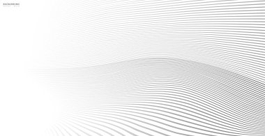 Soyut arkaplan, fikirleriniz için vektör şablonu, monokromatik çizgi dokusu, dalgalı çizgi dokusu