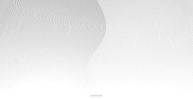 Soyut arkaplan, fikirleriniz için vektör şablonu, monokromatik çizgi dokusu, dalgalı çizgi dokusu