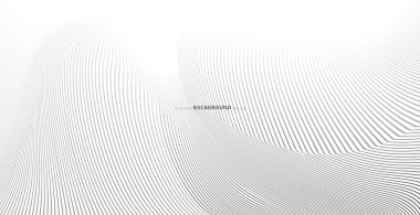 Soyut arkaplan, fikirleriniz için vektör şablonu, monokromatik çizgi dokusu, dalgalı çizgi dokusu