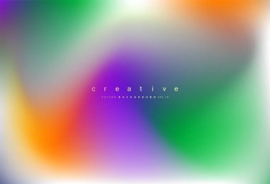 Bulanık gradyan ağ arkaplanı. Renkli yumuşak pankart şablonu. vektör illüstrasyonu