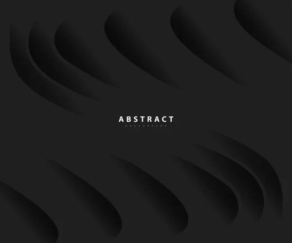 Абстрактний Чорний Фон Блискучими Лініями Елегантний Сучасний Дизайн — стоковий вектор