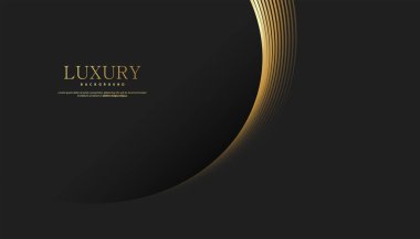 Altın çizgi dalgalı soyut bir arkaplan. Kahkaha stili. Teknik şablon. Dalgalı kıvrımlı, düz çizgili. Vektör illüstrasyonu.