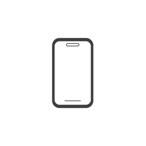 Mobile Phone Icon Smartphone Symbol Vector Illustration Logo — Stock Vector