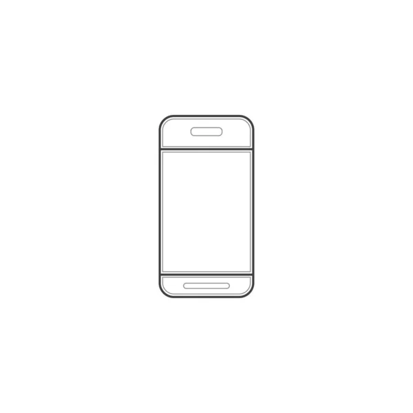 Handy Ikone Smartphone Symbol Logo Zur Vektorillustration — Stockvektor
