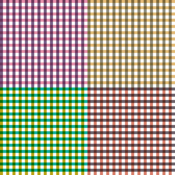 Patrón Gingham Pastel Colores Fondo Textil Vacaciones Impresión Papel — Archivo Imágenes Vectoriales