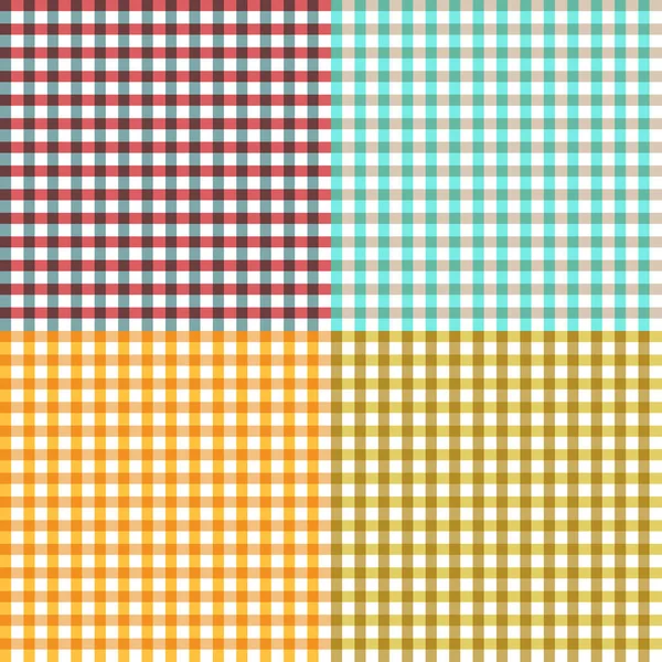 Patrón Gingham Pastel Colores Fondo Textil Vacaciones Impresión Papel — Archivo Imágenes Vectoriales