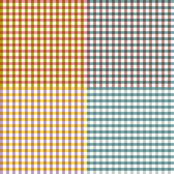 Gingham Muster Pastellfarben Hintergrund Urlaub Textil Oder Papierdruck — Stockvektor