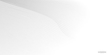 Soyut arkaplan, fikirleriniz için vektör şablonu, monokromatik çizgi dokusu, dalgalı çizgi dokusu