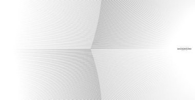 Soyut arkaplan, fikirleriniz için vektör şablonu, monokromatik çizgi dokusu, dalgalı çizgi dokusu