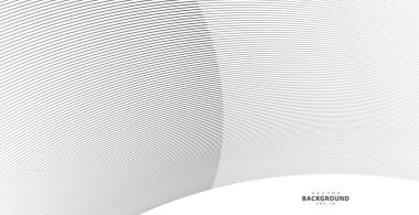 Soyut arkaplan, fikirleriniz için vektör şablonu, monokromatik çizgi dokusu, dalgalı çizgi dokusu