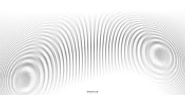 Soyut arkaplan, fikirleriniz için vektör şablonu, monokromatik çizgi dokusu, dalgalı çizgi dokusu