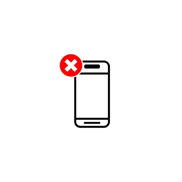 Cell Phone Sign Icon Talking Calling Cell Phone Prohibition — Vettoriale Stock