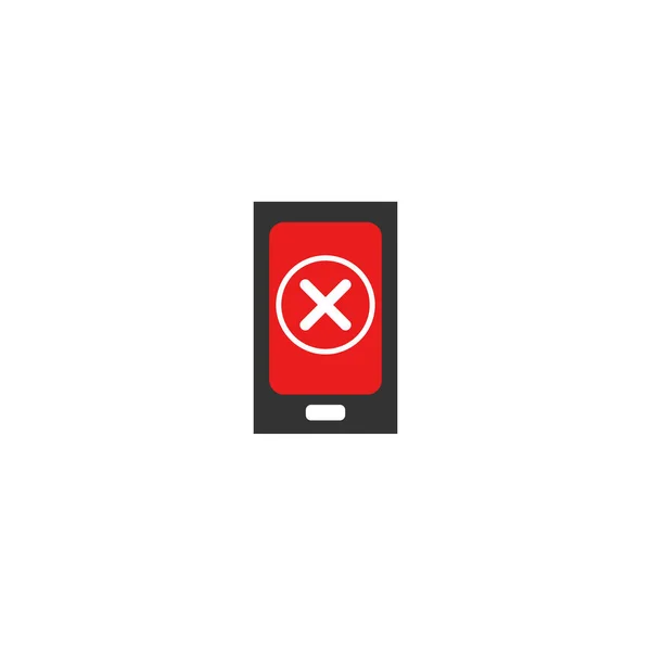 Kein Handyschild Ikone Kein Reden Und Telefonieren Handyverbot — Stockvektor