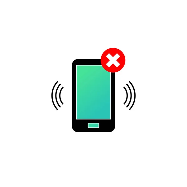Cell Phone Sign Icon Talking Calling Cell Phone Prohibition — Image vectorielle
