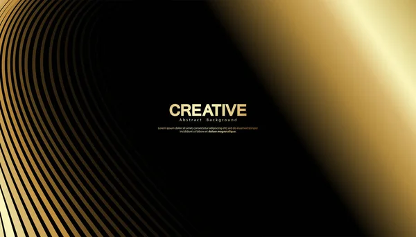 Abstract Gold Luxurious Wave Line Background Simple Texture Your Design — Stock Vector
