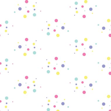 Polka renkli bir arkaplan. Tatil geçmişi, web simgesi, sembol, işaret, romantik düğün, aşk kartı - vektör soyut arkaplan 