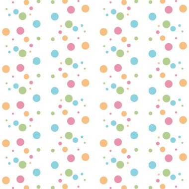 Polka renkli bir arkaplan. Tatil geçmişi, web simgesi, sembol, işaret, romantik düğün, aşk kartı - vektör soyut arkaplan 