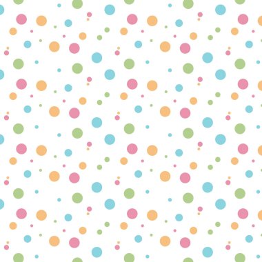 Polka renkli bir arkaplan. Tatil geçmişi, web simgesi, sembol, işaret, romantik düğün, aşk kartı - vektör soyut arkaplan 