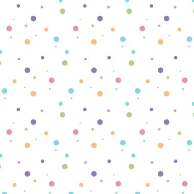 Polka renkli bir arkaplan. Tatil geçmişi, web simgesi, sembol, işaret, romantik düğün, aşk kartı - vektör soyut arkaplan 