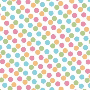 Polka renkli bir arkaplan. Tatil geçmişi, web simgesi, sembol, işaret, romantik düğün, aşk kartı - vektör soyut arkaplan 