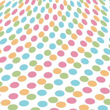 Polka renkli bir arkaplan. Tatil geçmişi, web simgesi, sembol, işaret, romantik düğün, aşk kartı - vektör soyut arkaplan 