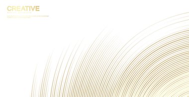 Birinci sınıf bir geçmiş. Soyut lüks model. Altın renkli çizgili arka plan. Soyut altın çizgi dokusu. vektör illüstrasyonu