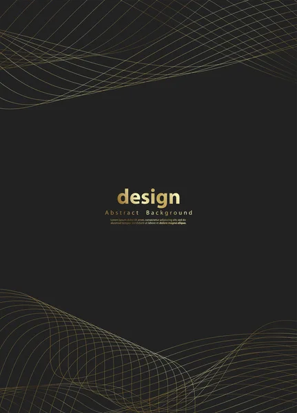 プレミアム背景 抽象的な高級パターン 金色の輝きの縞模様の背景 金線の質感を抽象化 ベクターイラスト — ストックベクタ