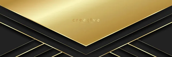 Luxury Pattern Premium Gold Glitter Stripes Background — ストックベクタ