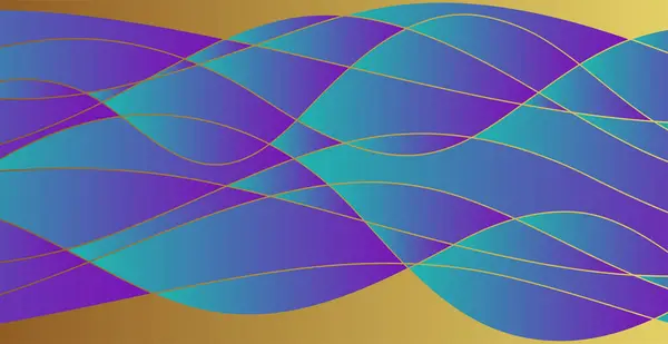 Абстрактні Лінії Хвиль Тло Барвисті Смугасті — стоковий вектор